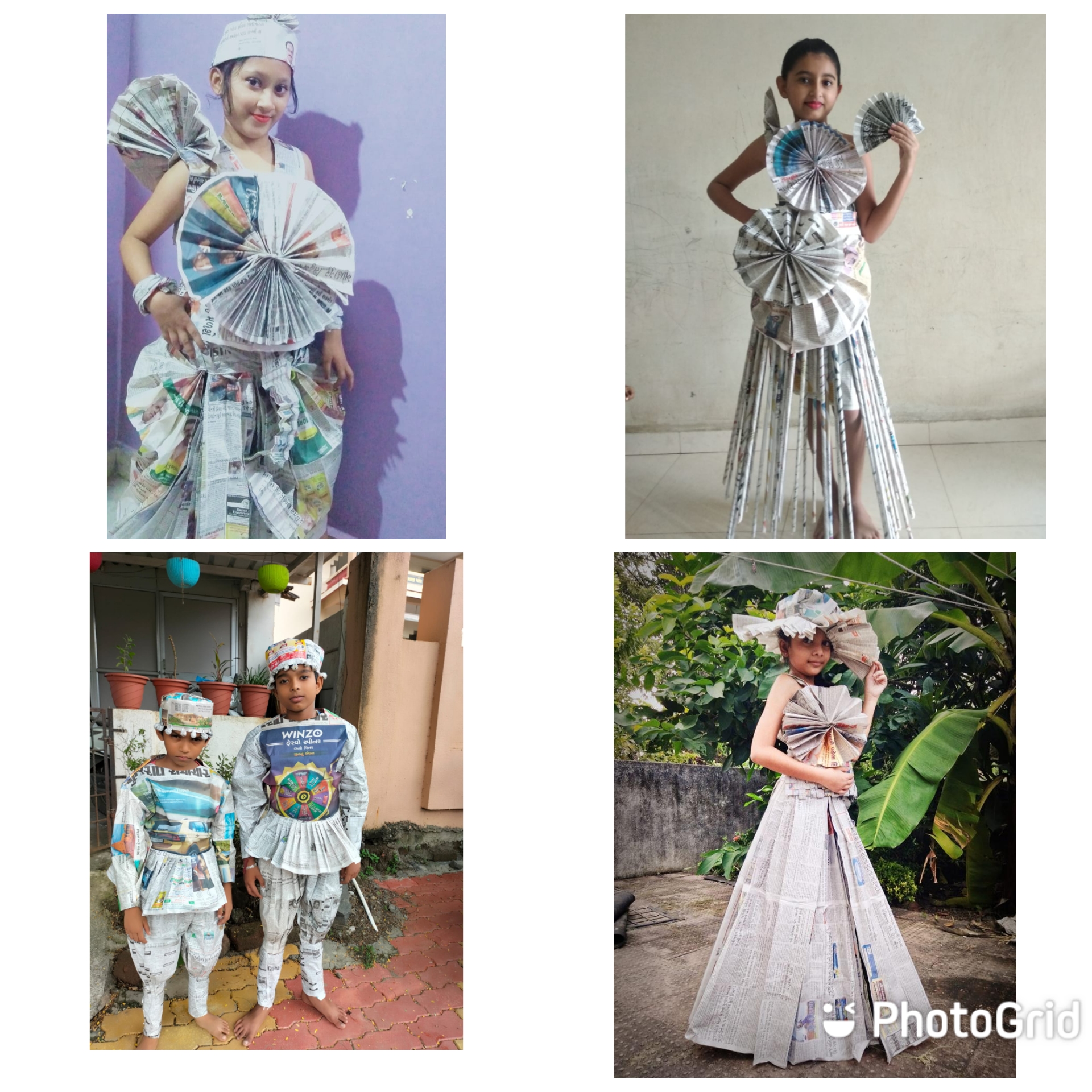 Newspaper dress making competition 2021